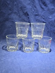 Vintage Anchor Hocking New Orleans 10oz Paneled Rocks Glasses (Set of 5)