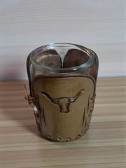 Libbey Bamco Western 4” Tumbler Shot Glass & Laced Leather Sleeve