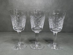 Set of 3 Waterford Crystal Clare White Wine Glasses 5 5/8″