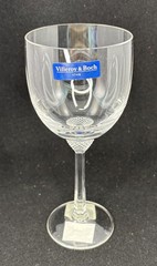 Villeroy & Boch Octavie Crystal Water Goblet NWT 8in