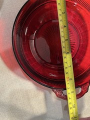 ruby red glassware set