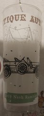 Lot Of 8 Antique Autos Drinking Glasses Vintage