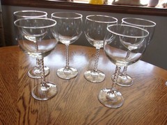 Wine Optic Crystal Twist Stem 7 1/4″ – Set of 6