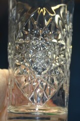 Libbey Hobstar Iced Tea/water Glasses With Gold Rims 6 1/4” Set Of 3