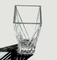 Colle Dallas Small Flower Vase Lead Crystal 8.25in H
