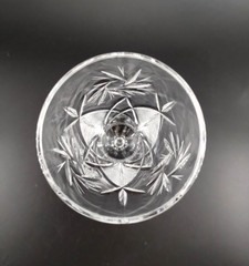 (5)~vtg~ABP Cut Champagne /Wine Flutes~7.75″~Pinwheels Crosscuts~Clean Cuts~XLNT