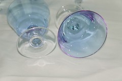 Doyen Royal Ice Blue/Wisteria (6) Champagne or Sherbet Glasses, 4″