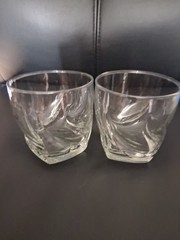 LIGHT & MUSIC ROCK ICE CUBE WHISKEY BOURBON BRANDY GLASS SET 2 BARWARE DRINKWARE