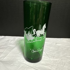 Vintage Anchor Hocking Gay Nineties Straight Shell Open Sleigh Tumbler 6.5”