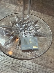 Mikasa Olympic Crystal Champagne Flutes Set of 3 Geometric Diamond Cut 10 3/4”