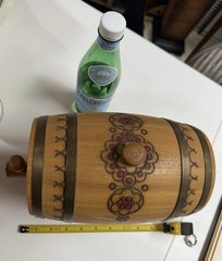 Vintage Soviet Russian Ukrainian Crimea Yalta Massandra Wine Cask Wooden Barrel