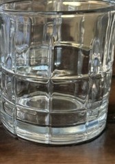 Vintage Anchor Hocking 10oz Clear Tartan Manchester Old Fashioned Glass (3 Avail