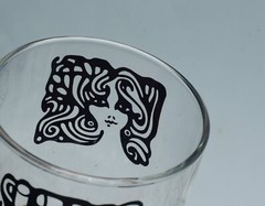5 VTG 1970’S LIBBEY KNOB HILL CARTOON SILHOUETTE BUMPY BOTTOM COMIC ROCKS GLASS