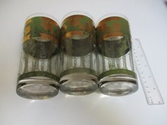 3- Vintage Cera Golden Grapes Green & Gold trim Grape Pattern High Ball glasses