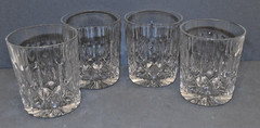 Set of 4 Beautiful Old Fashion Glasses 3 3/4″