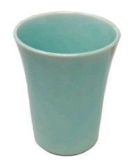 VTG RARE Luray Pastel Green 9oz Water Tumbler Cup Taylor Smith TS&T 4.5″H
