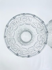 VINTAGE ZAJECAR 11″ TALL FOOTED COMPOTE CANDY DISH 24% LEAD CRYSTAL FLORAL CUT