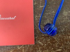 Necklace Shahrazade Blue in Baccarat Crystal