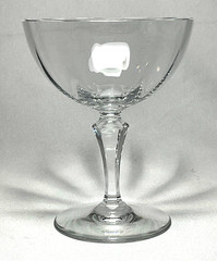 BACCARAT~ Beautiful Crystal 5″ COUPE CHAMPAGNE GLASS (Monte Carlo, Optic)~France