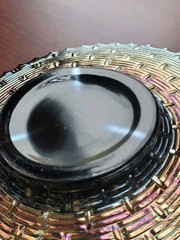 Pretty Dugan Purple Carnival Glass Fanciful Pattern Plate