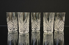 Set Of 5 Discountinued Masqurade By Cristal D’arques-Durand Tumbler 5 3/4″