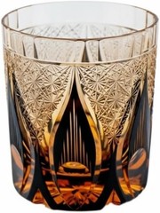 9oz Whiskey Glass, Hand-Carved Geometric Rocks Tumbler Reusable Cup for Home Bar