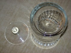 Contemporary Modern Neuwirth Clear Glass Crystal 6 1/2″ Candy Jar w/Lid #175/339