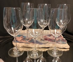 6 Rona 5-Star Fine Slovakian Crystal Wine Goblets Glasses Set