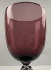 Bryce Aquarius Amethyst Water Goblets Set 7 Crystal Stem Vintage