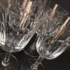 SENECA CRYSTAL WATER GLASSES CAMBRIDGE 7″ SET OF 4