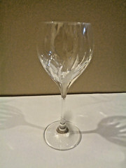 Gorham Blown Crystal Wine Glass Water Goblet Ardent 8 Oz Height: 7 5/8 In