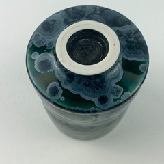 Ian Childers Studio Pottery Tumbler Rocks Cup Artisan Handmade Crystalline Glaze