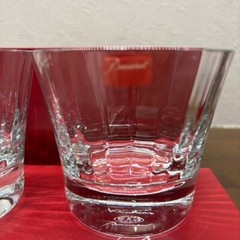 Baccarat Mille Nuits Rock Tumbler Glasses Set of 2 New Unused, Box Marked