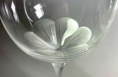 CRISTAL DE SEVRES PRIMAVERA WINE GLASS 6 1/2″ X 2 1/8″ MINT
