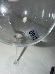 Two Tall-Stemmed Red Wine Glasses/Goblets. Clear Blown Crystal. Stunning Used!