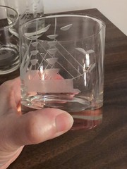 Vtg Etched Rock Glasses. Seagulls & Nautical Clipper Ship. 6. See Description