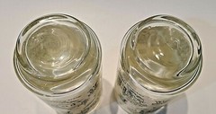 Vtg. 2 Libbey Glasses Betsy Ross’s Monticello Independence Hall Mount Vernon Bar