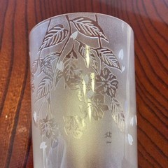 Kitaichi Glass Glass Northern Landscape Cherry Blossoms 12.5x7cm/4.92×2.75″