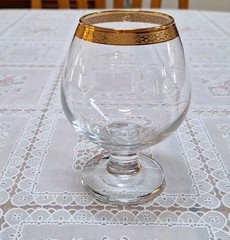 Classic Circleware Crystal Brandy Snifter Glasses Set Of 4, 5″ Tall