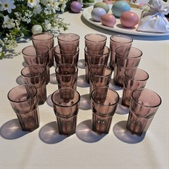Libbey Gibraltar Matching Set Of 4 Ea Violet Juice & Beverage/Iced Tea Tumblers
