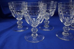 Val St Lambert Kent York (5) Water Goblets, 5 1/4″ (S11)