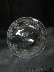 Clear w/ Etched Stars, Optic: Champagne / Sherbet (s), 4 1/2″ — CR#079