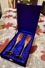 goblets vintage Brass goblet wine glasses With Gift Box