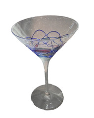 Luminescence Handcrafted Romanian Glass Crystal Pitcher, 2 Glasses, and Stirrer