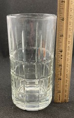 Anchor Hocking Tartan Clear Flat Iced Tea Glasses 6in 16oz Set of 6