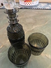 CARAFE and GLASS SET, Green