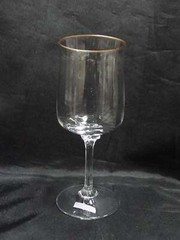 Lenox Intrigue Crystal, Gold Trim: Wine Glass, 6 3/8″, Reduced Price