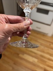 5 Mikasa Stephanie 7.5” Wine Goblets Wine Glass Optic Bowl Wafer Stem