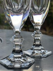 ROYALES DE CHAMPAGNE CRYSTAL CLEAR GLASS VERSAILLES WINE GLASSES HARD TO FIND
