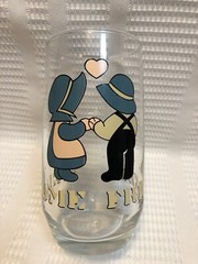 1988 Anchor Hocking “Welcome Friends” Amish Boy & Girl Tumbler Set (Qty.2)